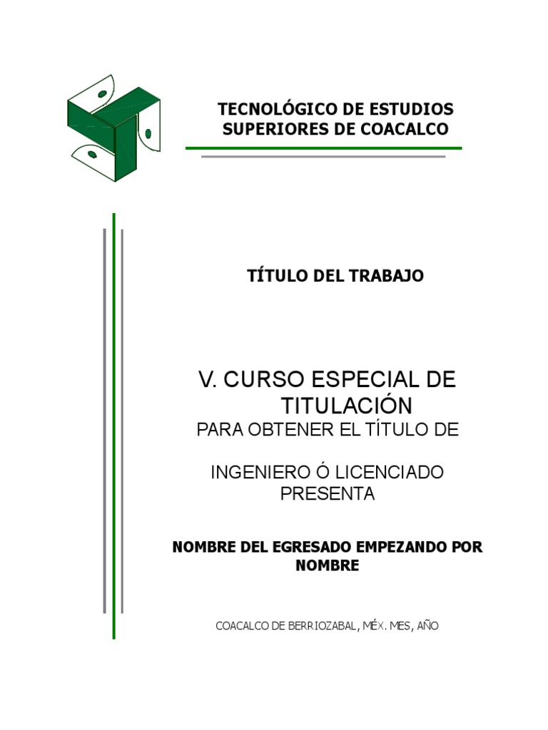 Portada Trabajo Titulacion | PDF