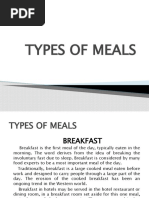 Types of Meals Explained | PDF | Meal | Lunch