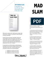 Slam Poem Mad Lib