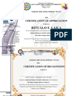 Certificate Women