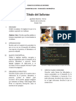 Formato Entrega de Informes