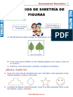 Ejercicios de Simetría de Figuras para Tercer Grado de Primaria