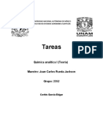 UNAM FES Cuautitlán Tareas Química Analítica I Teoría Capítulos 1-2