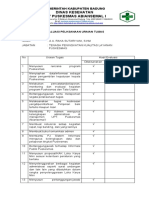 Evaluasi Uraian Tugas