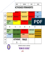 Horario 4 Años