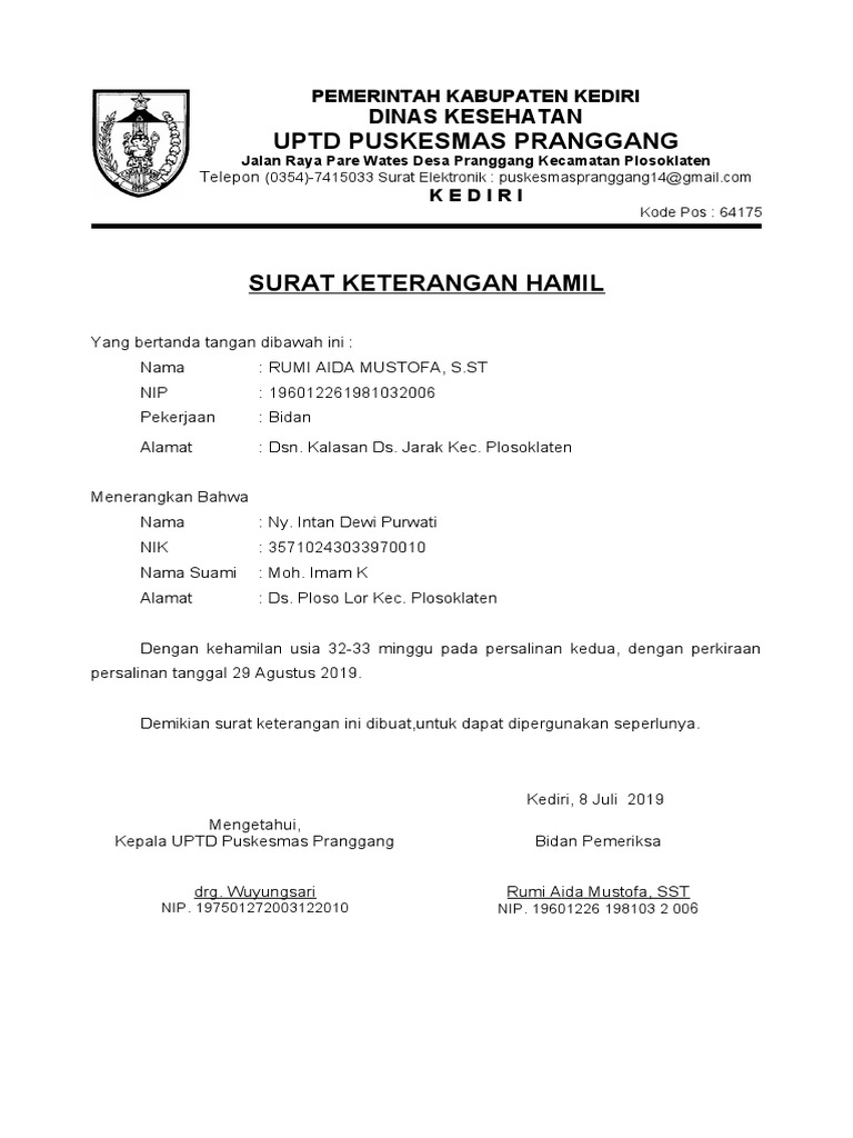 Pengubahan Alamat Sst Surat