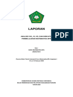 Terbaru Tugas Analisis SKL, Ki, KD, Dan Indikator Pembelajaran Matematika MTS PDF