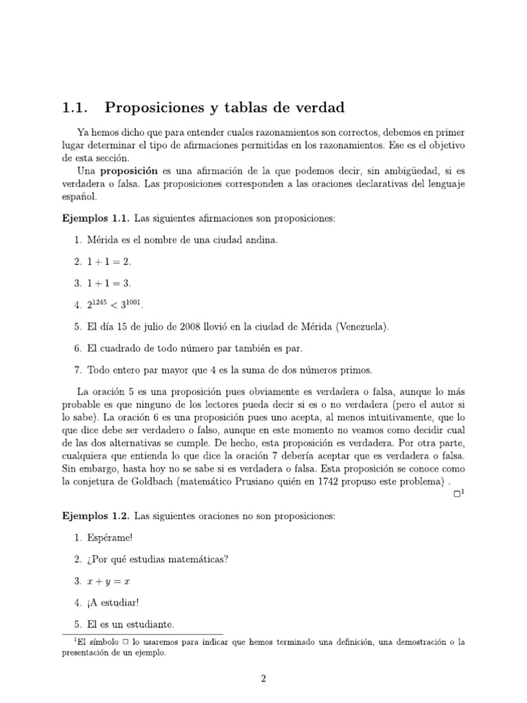 Oraciones para Simbologia de Tablas de Verdad PDF