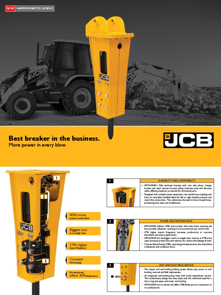 JCB Hammer Master 36XHD PDF Viscosity Road Surface