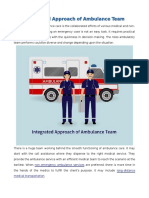 Integrated Approach of Ambulance Team
