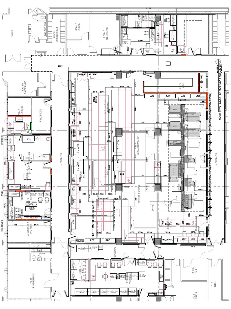 Laboratory Floor Plan Overview | PDF | Biochemistry | Chemistry