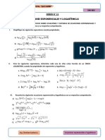 Ecuaciones y Sistemas de Ecuaciones Exponenciales y Logarítmicas