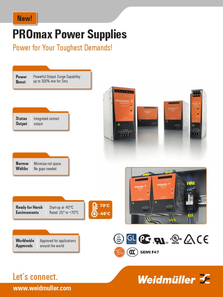PROmax Power Supplies Datasheet | PDF | Electrical Components ...