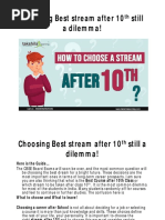 Choosing Best Stream After 10th