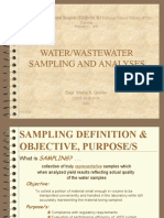 Pco Wastewater Sampling and Analysis