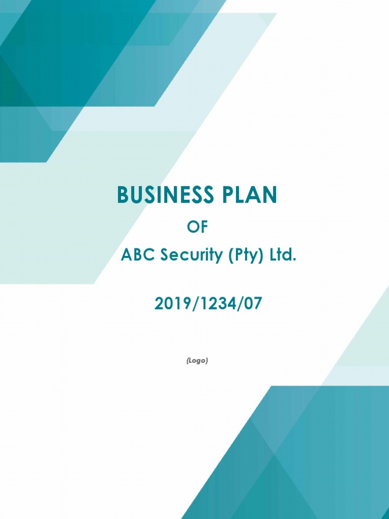 Business Plan Example PDF PDF Security Guard Sales
