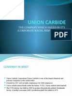 Union Carbide: The Company Which Failed in It'S (Corporate Social Responsibility)