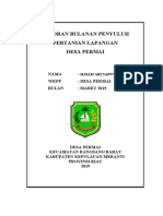 LAPORAN BULANAN PENYULUH PERTANIAN LAPANGAN Agustus