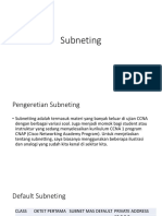 Subneting Pertemuan 1 PDF