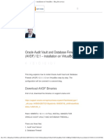 Oracle Audit Vault and Database Firewall (AVDF) 12.1 - installation on VirtualBox - Blog dbi services.pdf