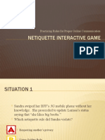 Netiquette Interactive Game: Practicing Rules For Proper Online Communication