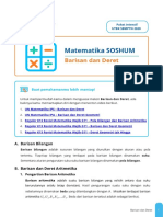 6 - Final Draft - Lesson UTBK SBMPTN 2020 - Matematika SOSHUM - Barisan Dan Deret PDF