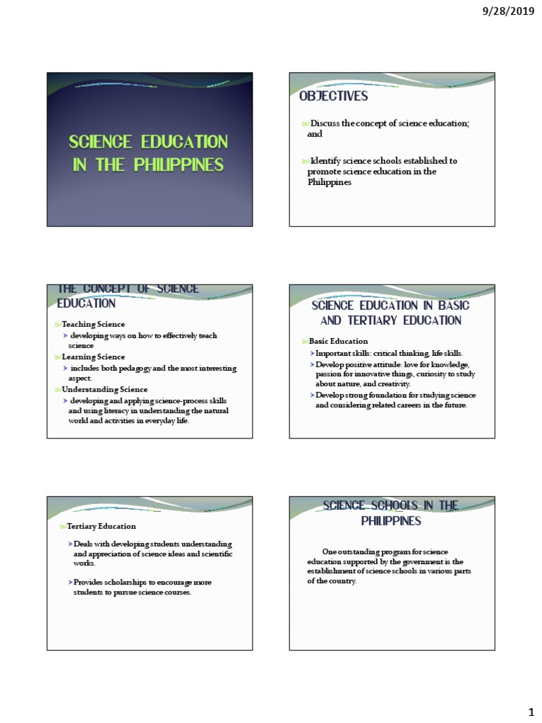 Science Education PDF Science Education Science