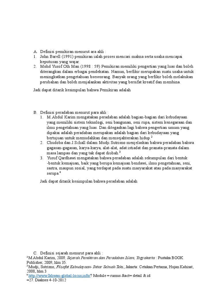 Definisi Pemikiran Menurut Ara Ahli Pdf