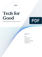 Tech For Good - Smoothing Disruption, Improving Well-Being