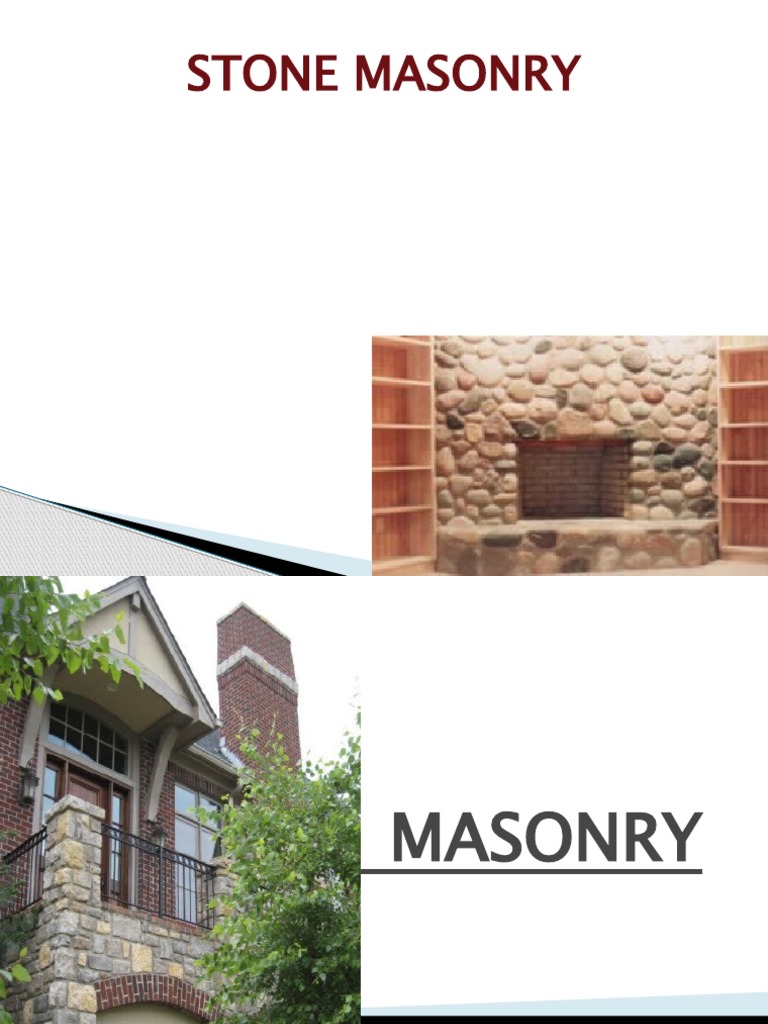 Presentation On Stone Masonry Pdf Masonry Architectural Elements