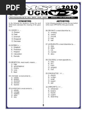 Soal Gmst Iup Inter Ugm 2019 V2