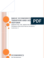 Basics of Economics, Taxation and Agrarian Reform