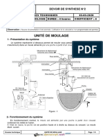 Devoir de Synthèse N°2 Avec Correction - Technologie - Unite de Moulage - Bac Technique (2019-2020) MR Ben Aouicha PDF