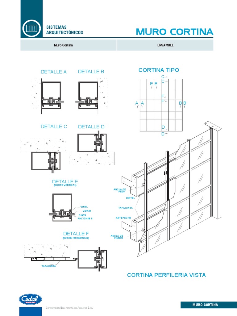 02 Muro Cortina S 520 PDF | PDF | Ingeniero civil | Construyendo tecnología, image size:768x1024