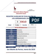 Registro Auxiliar de Evaluacion 2019