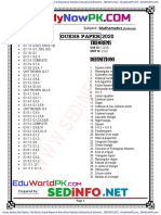 9th Math Guess Papers Sure Success Guess Latest 2020