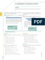 Operaciones Combinadas Con Números Enteros PDF