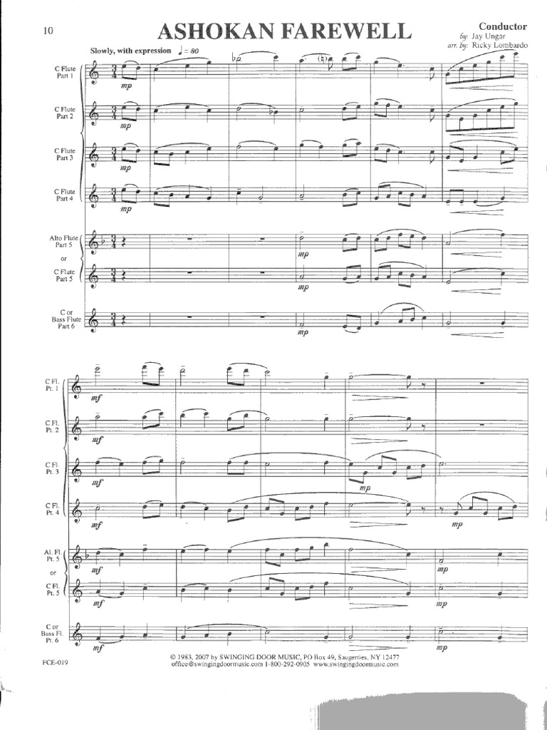 Ashokan Farewell PDF