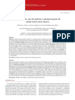 Edentulismo, Uso de Prótese e Autopercepção de Saúde Bucal