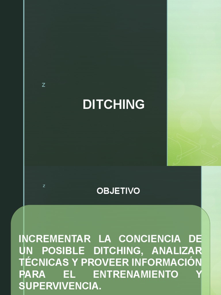Técnicas y Regulaciones de Ditching | PDF | Aviación | Aeronave