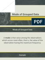 Mode of Grouped Data