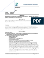 Lab Policies Cobas C311 Routine Operation Lab 4014 PDF