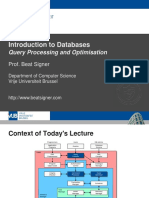 Query Processing and Optimisation - Intr