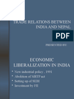 Indo-Nepal Trade Relations