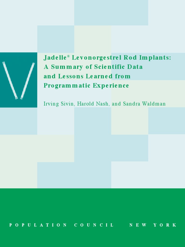 Jadelle Levonorgestrel Rod Implants PDF | PDF | Family Planning | Birth ...