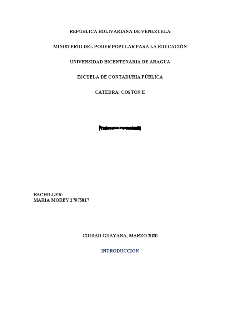 Tarea 3. Producción Equivalente | PDF | Inventario | Contabilidad