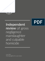 Independent Review of Gross Negligence Manslaughter and Culpable Homicide - Final Report - PD 78716610