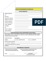 FORMATO DE PROVEEDOR SERVICIOS