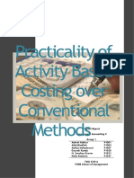 Practicality of Activity Based Costing Over Conventional Methods