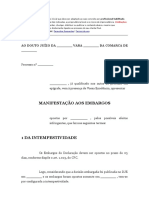 Contrarrazoes Aos Embargos Declaracao